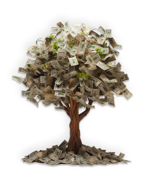 TaxShield Service in Toledo, OH, helps clients maximize their tax refunds with expert tax preparation services. This image of a money tree symbolizes financial growth and wealth accumulation through smart tax planning. Located at 2839 Monroe St C, Toledo, OH, TaxShield offers professional tax filing services with fast refund advances. Call 844-503-0401 for expert assistance.